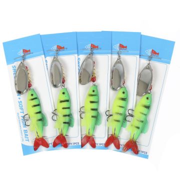 Блесна с силиконовой рыбкой TPY-8cm Weight:14.5g SIZE:8cm col:205